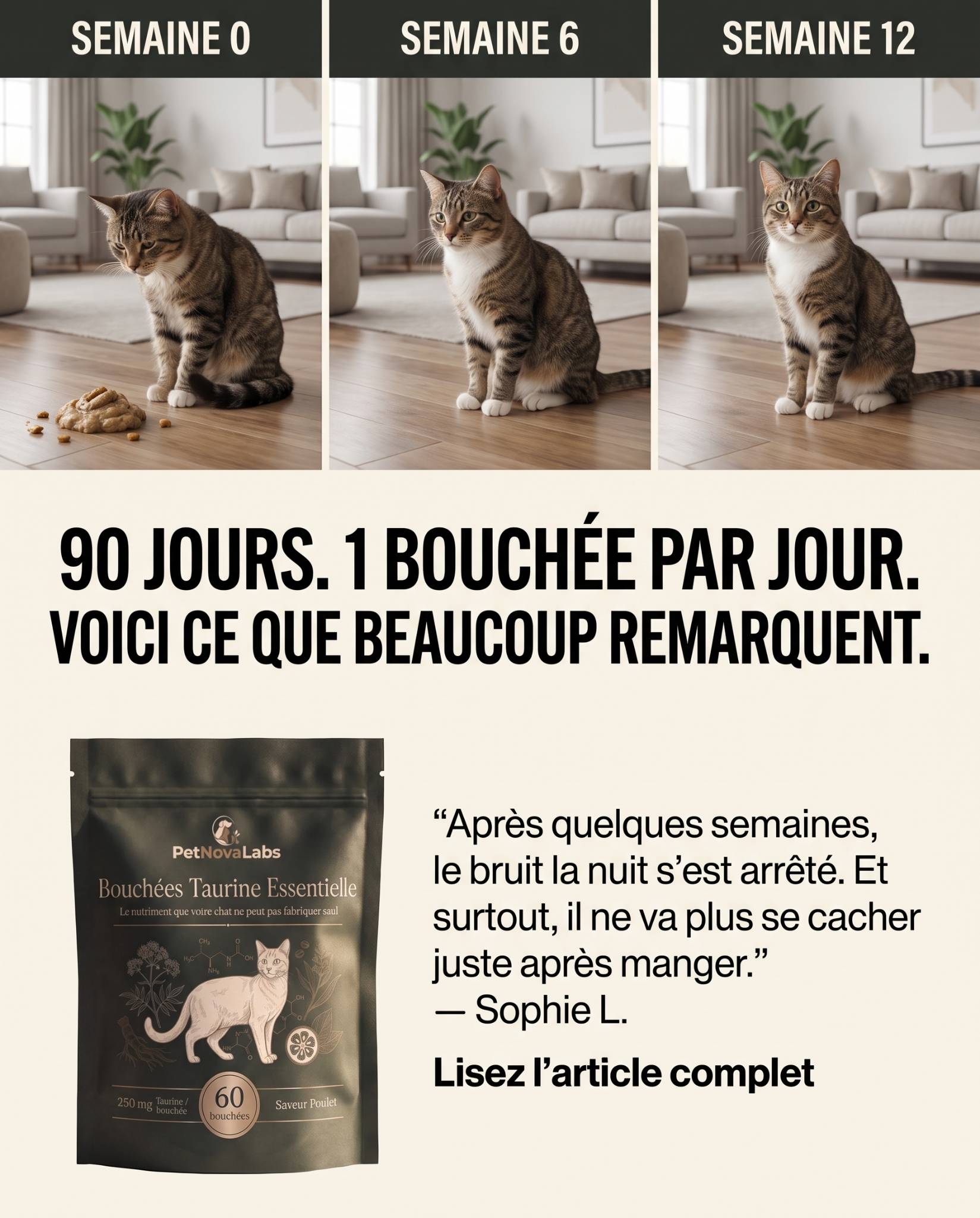 Sophie Martin Facebook ad: STOP: ne changez pas encore ses croquettes