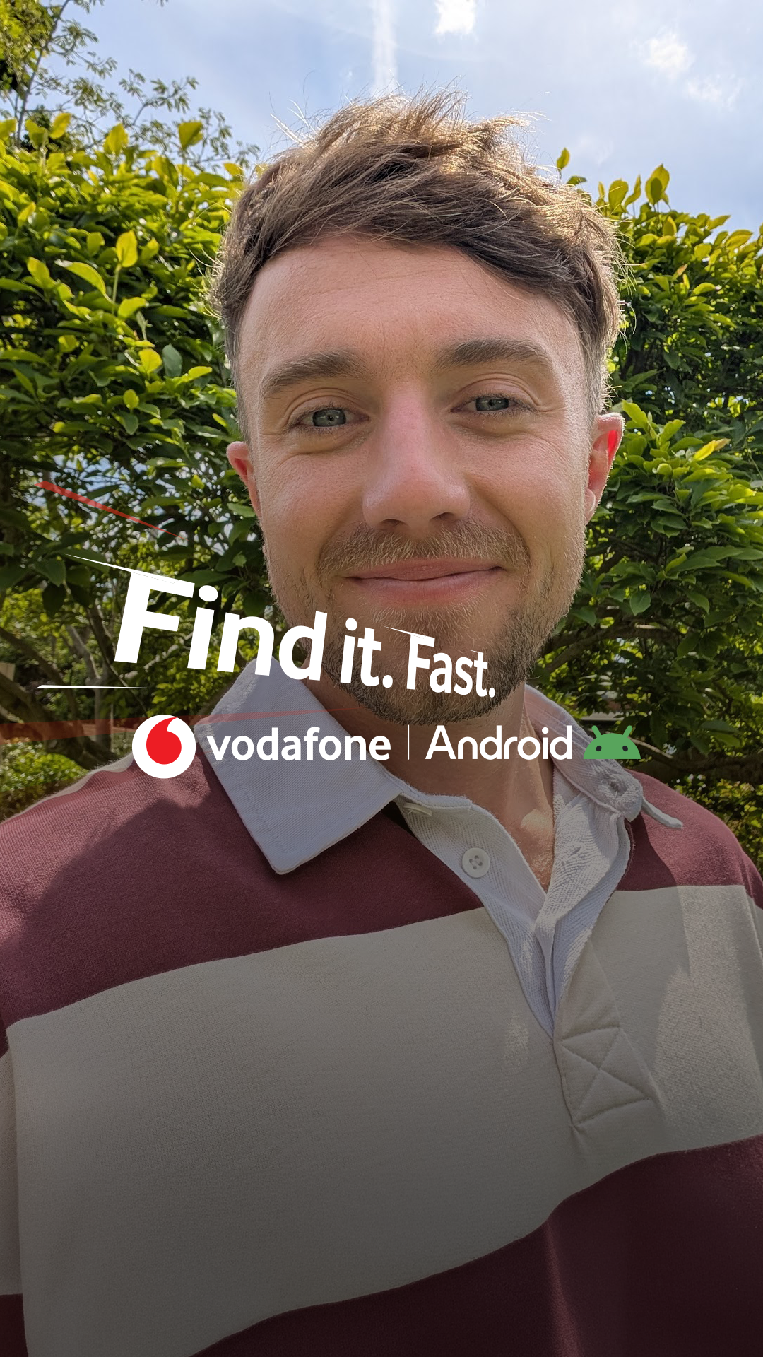 Vodafone UK Facebook ad: On Vodafone's fast reliable network you can find…