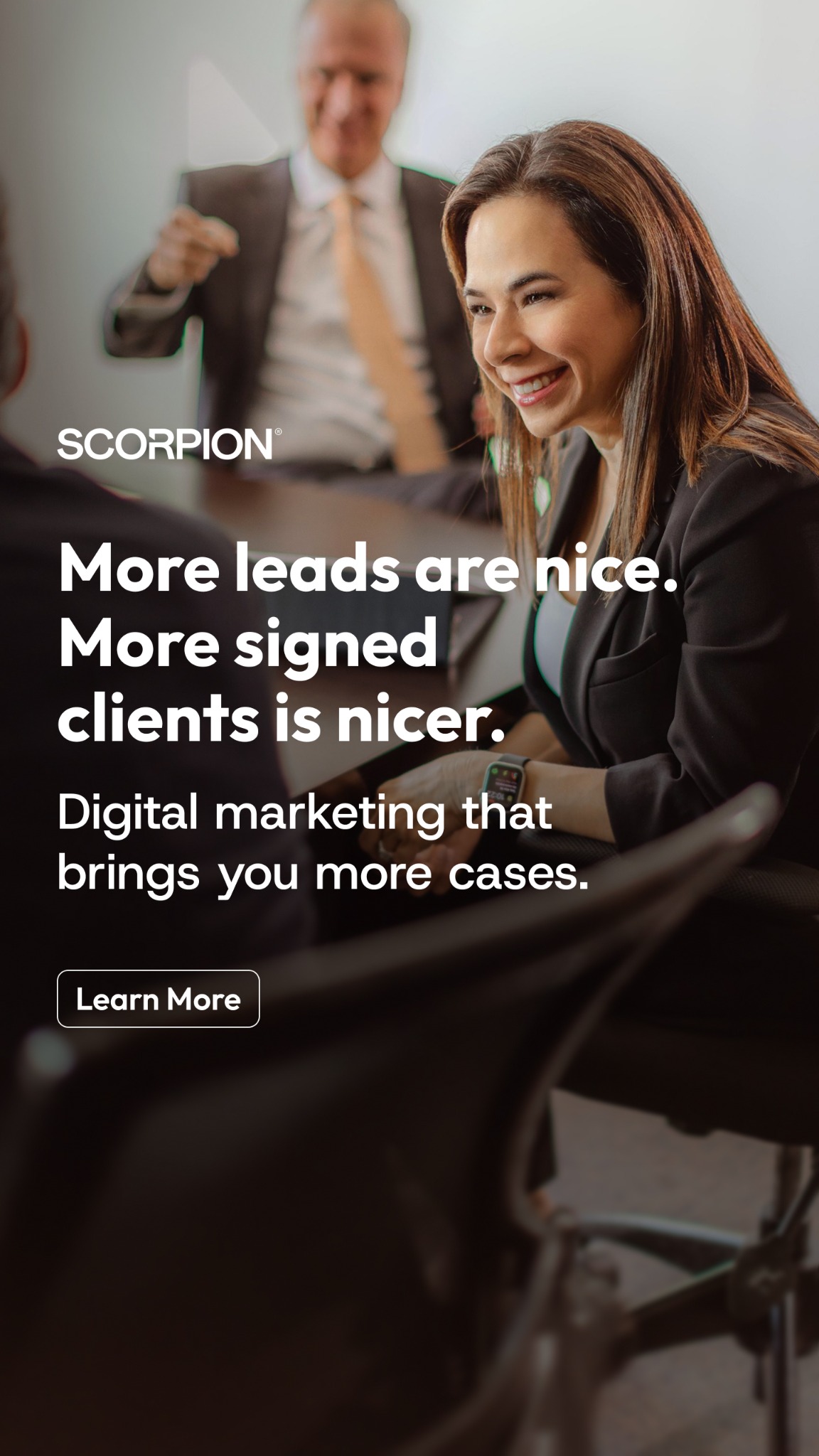 Scorpion Legal Facebook ad