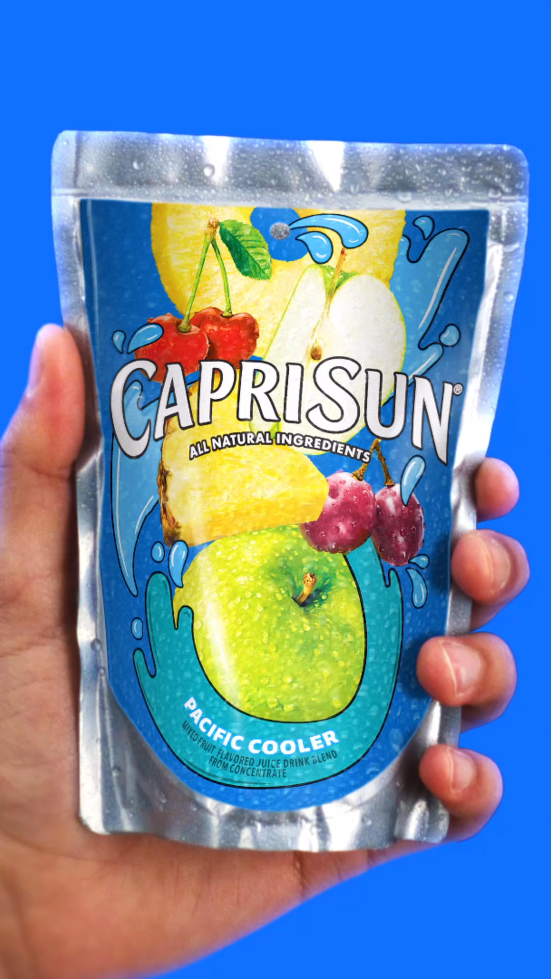 Capri Sun Facebook ad: Unleash a burst of refreshing all natural ingredients…