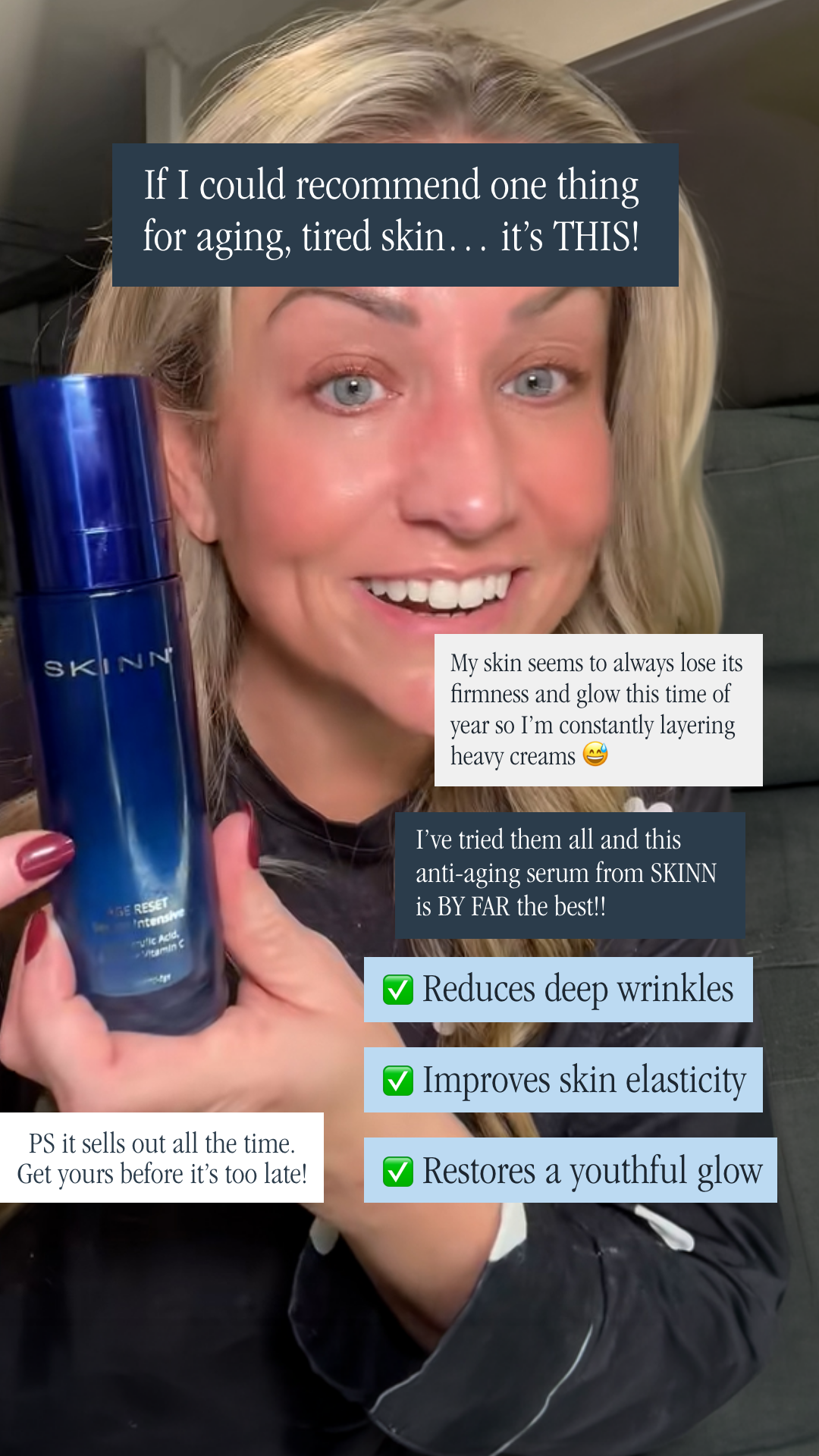 SKINN Cosmetics Facebook ad