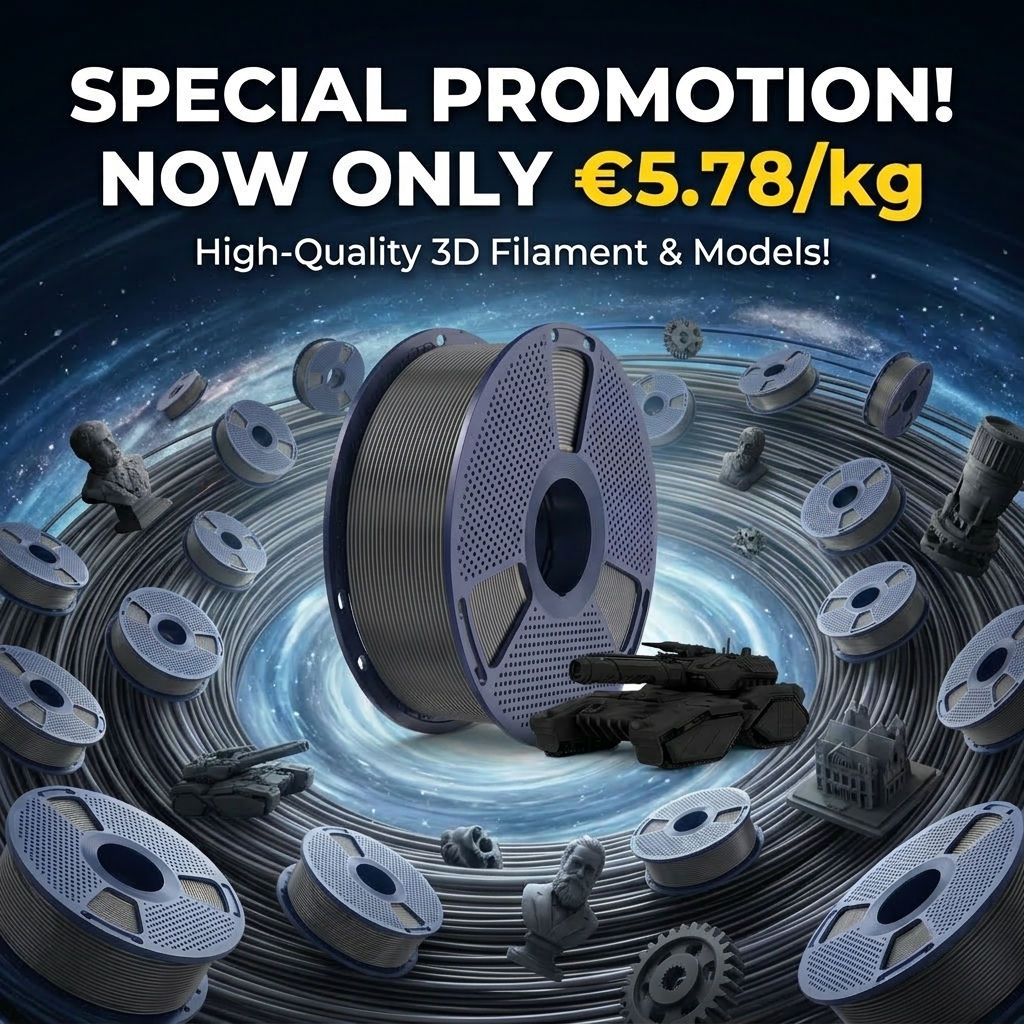 SUNLU EU Facebook ad: Premium PLA Spools: Only €5.78/KG