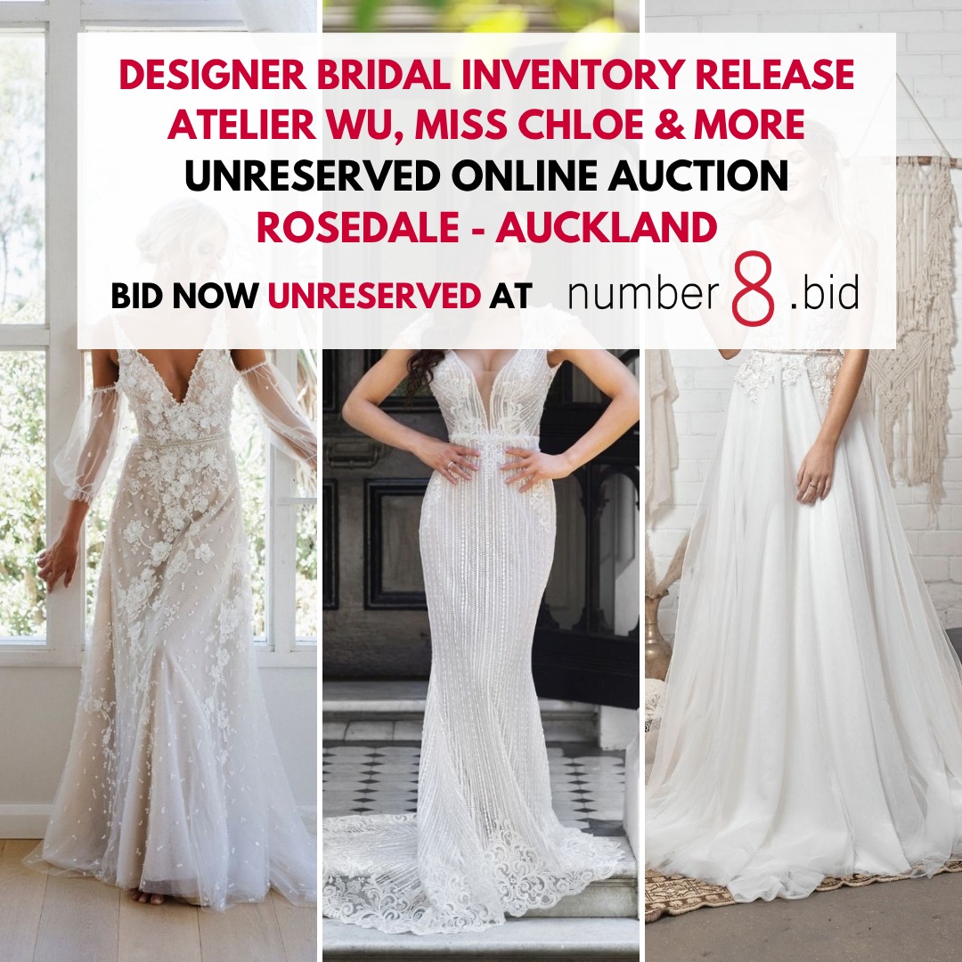 Number 8 Solutions Facebook ad: DESIGNER BRIDAL INVENTORY RELEASE - MISS CHLOE, CIZZY…