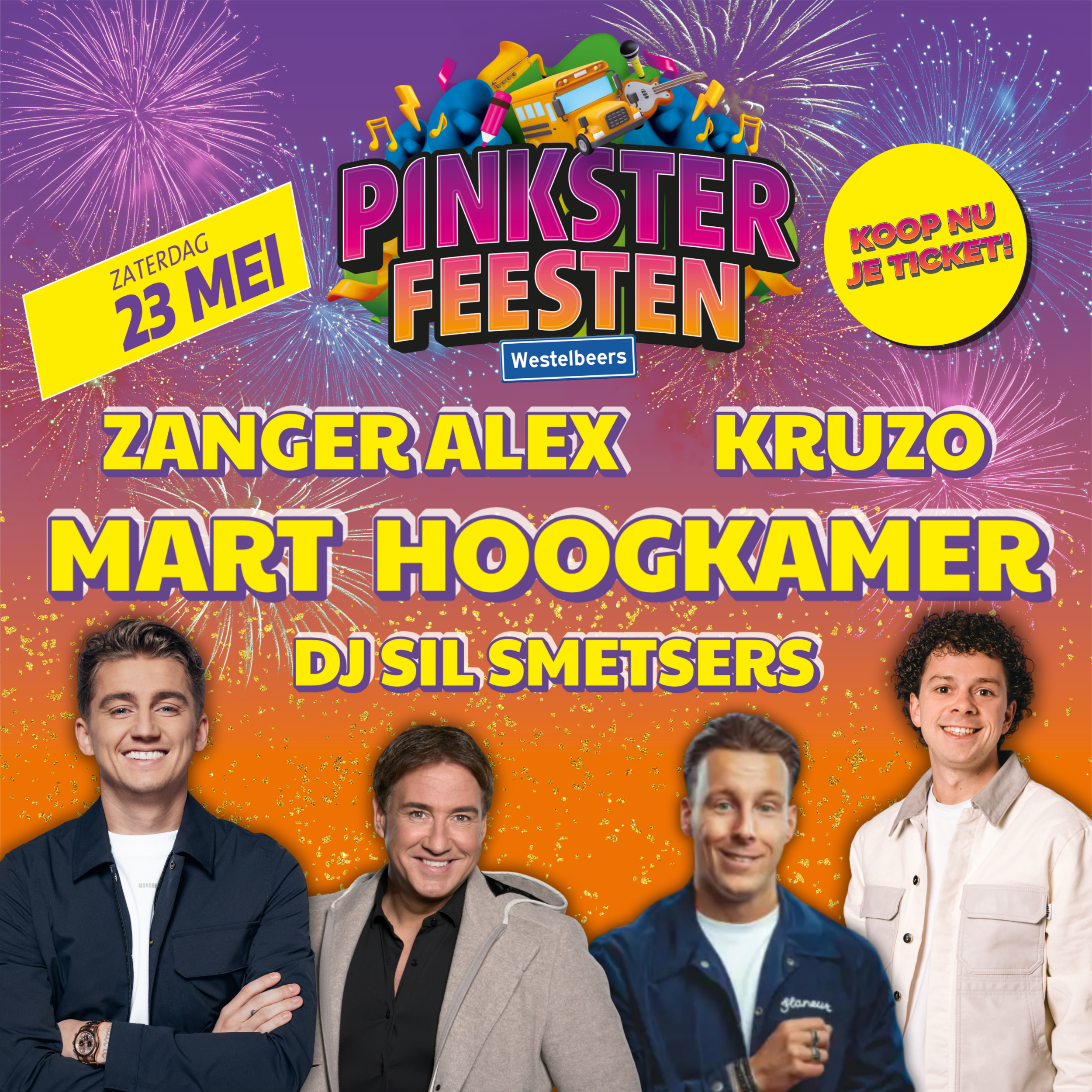 Pinksterfeesten Westelbeers Facebook ad: Scoor NU je tickets!