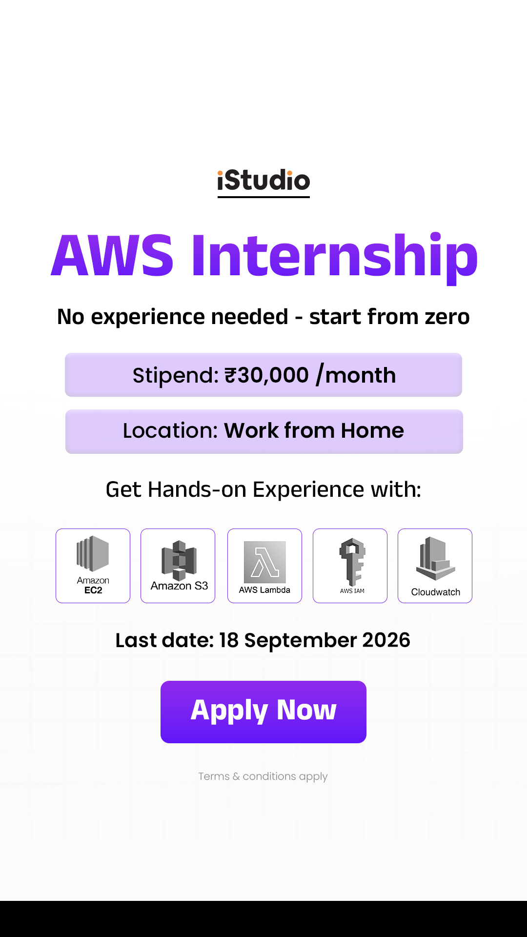 Internship Studio Facebook ad: Unlock Your Dream Job