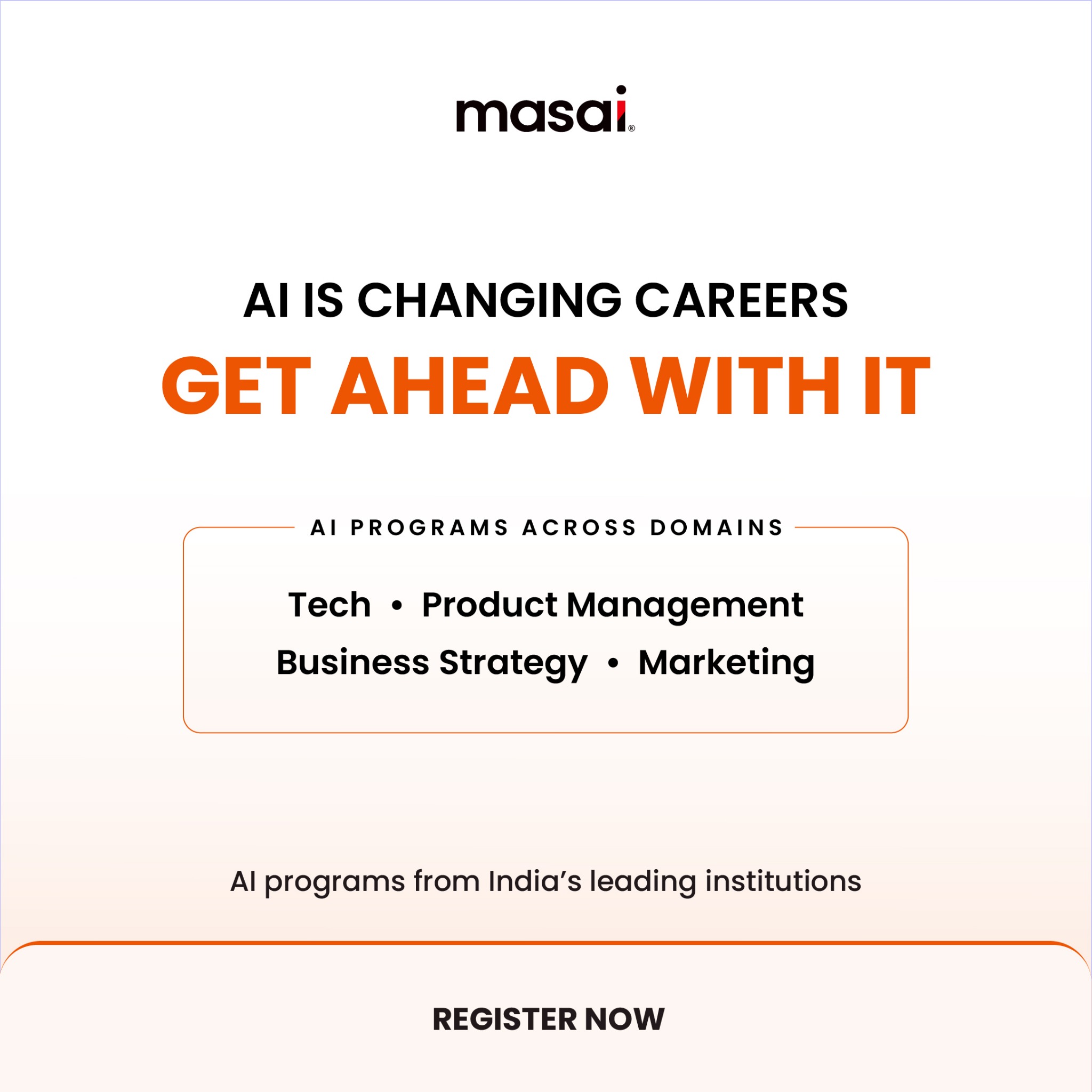 Masai School Facebook ad from May 22, 2026
