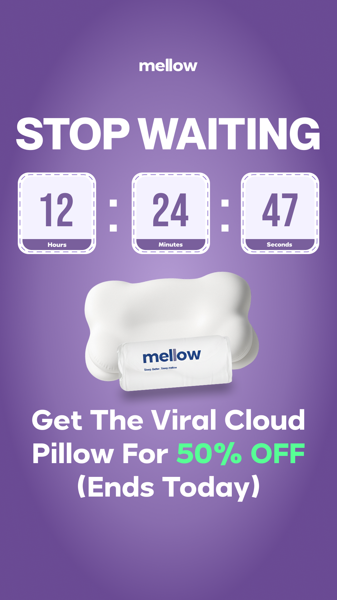 Mellow Cloud Align Pillow Facebook ad