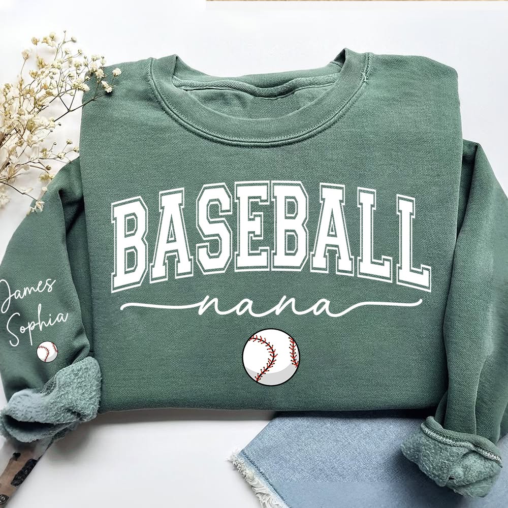 Giantbighands - Embroidered Gifts Facebook ad: Personalized Sports Nana Sweatshirt With Grandkids Names…