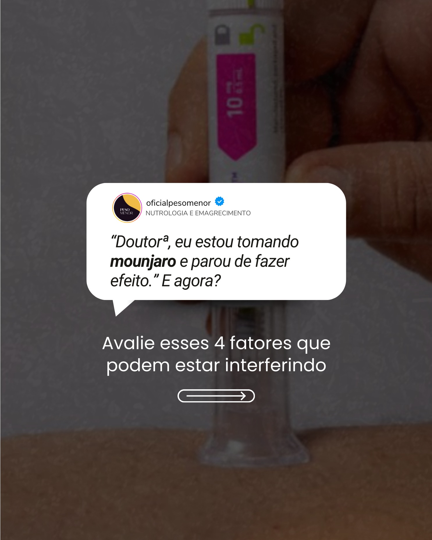 Clínica Peso Menor Facebook ad: O Mounjaro não para de funcionar do nada…
