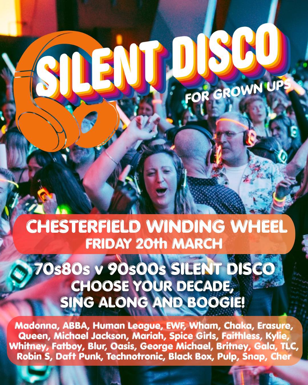 Discos for Grown Ups Facebook ad