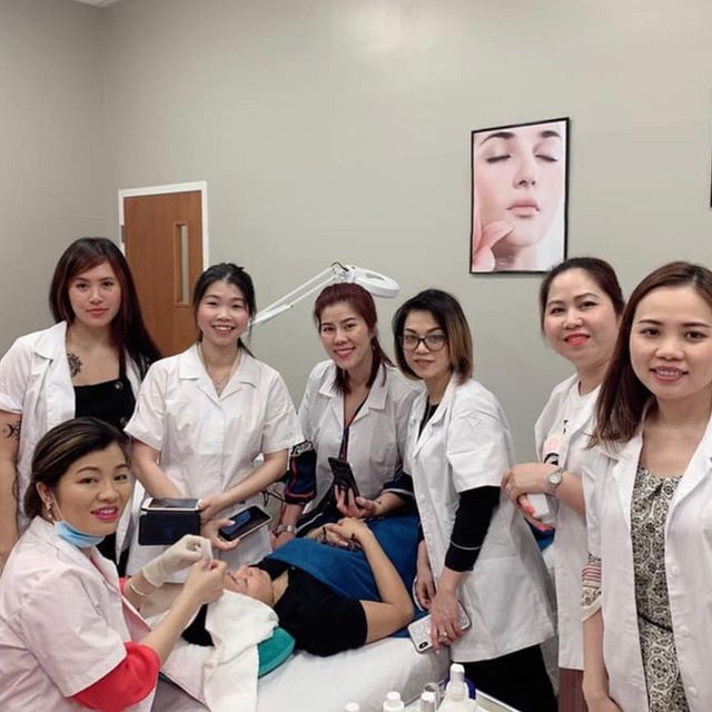 Glow Beauty Lounge Facebook ad: We offer the following services: Facials, Peels, Acne…