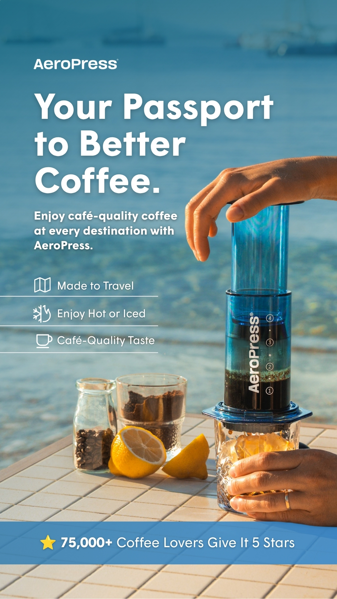 AeroPress Facebook ad