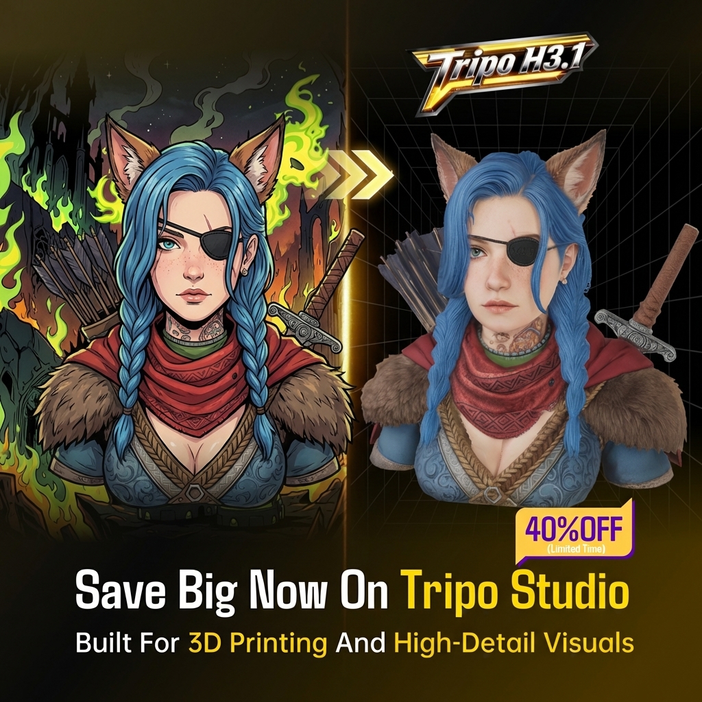 Tripo 3D Facebook ad