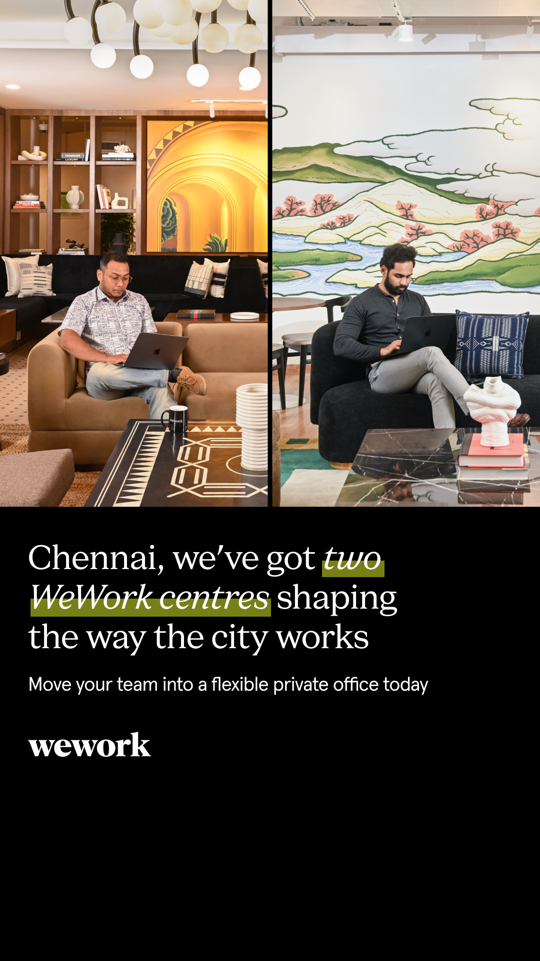 WeWork Facebook ad from Feb 10, 2026