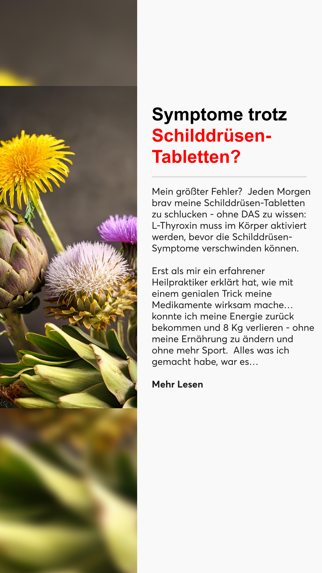 Mission Schilddrüse Facebook ad