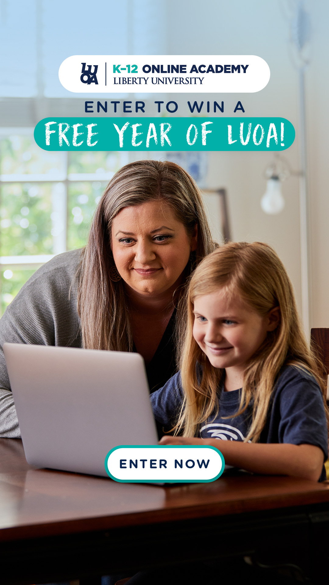 Liberty University Online Academy K-12 Facebook ad