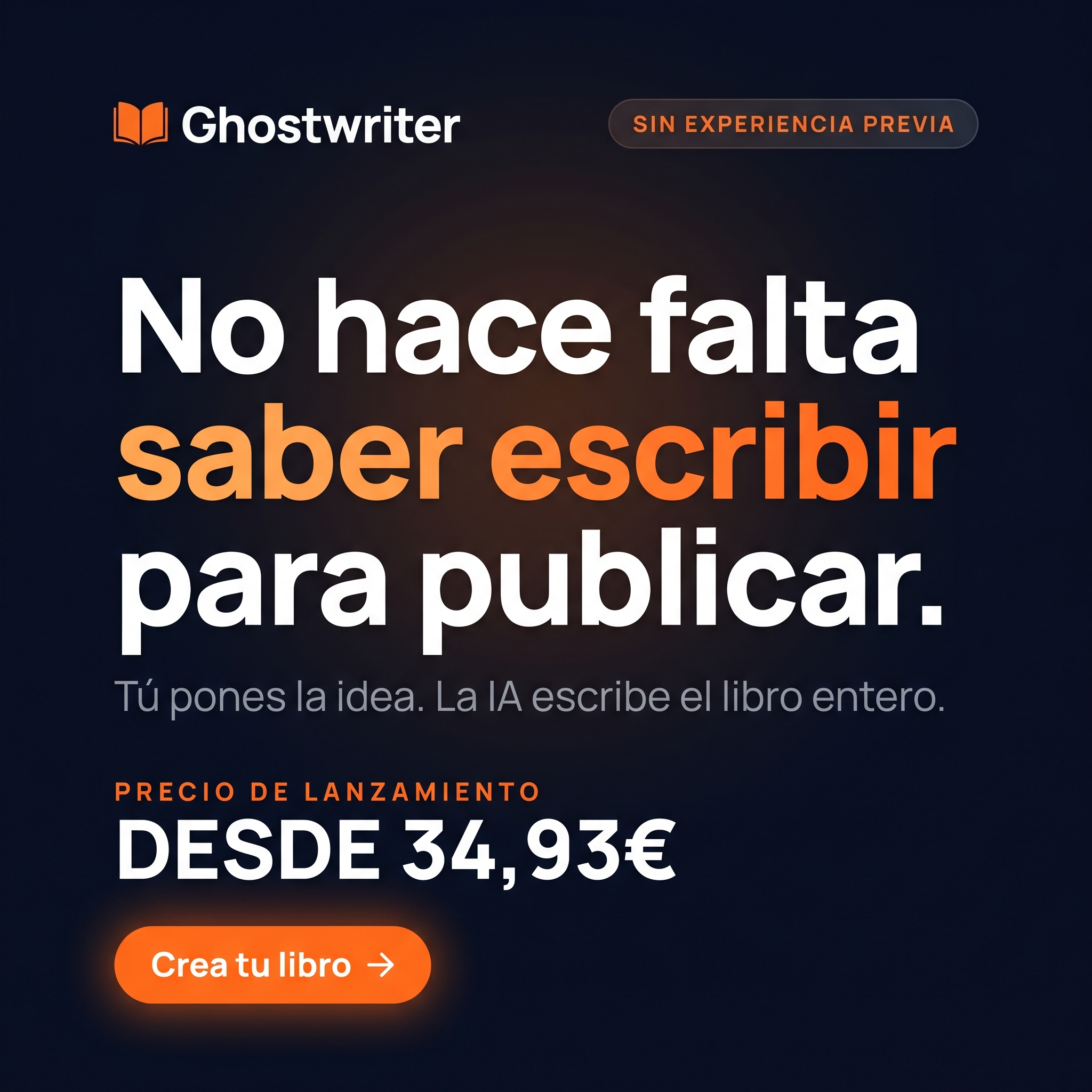 KDP Ghostwriter Facebook ad