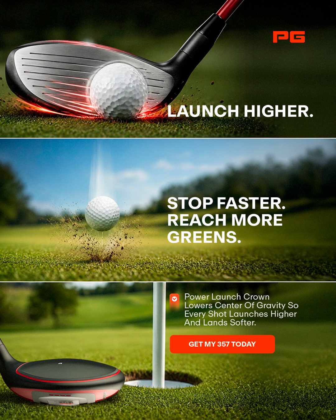Performance Golf Facebook ad