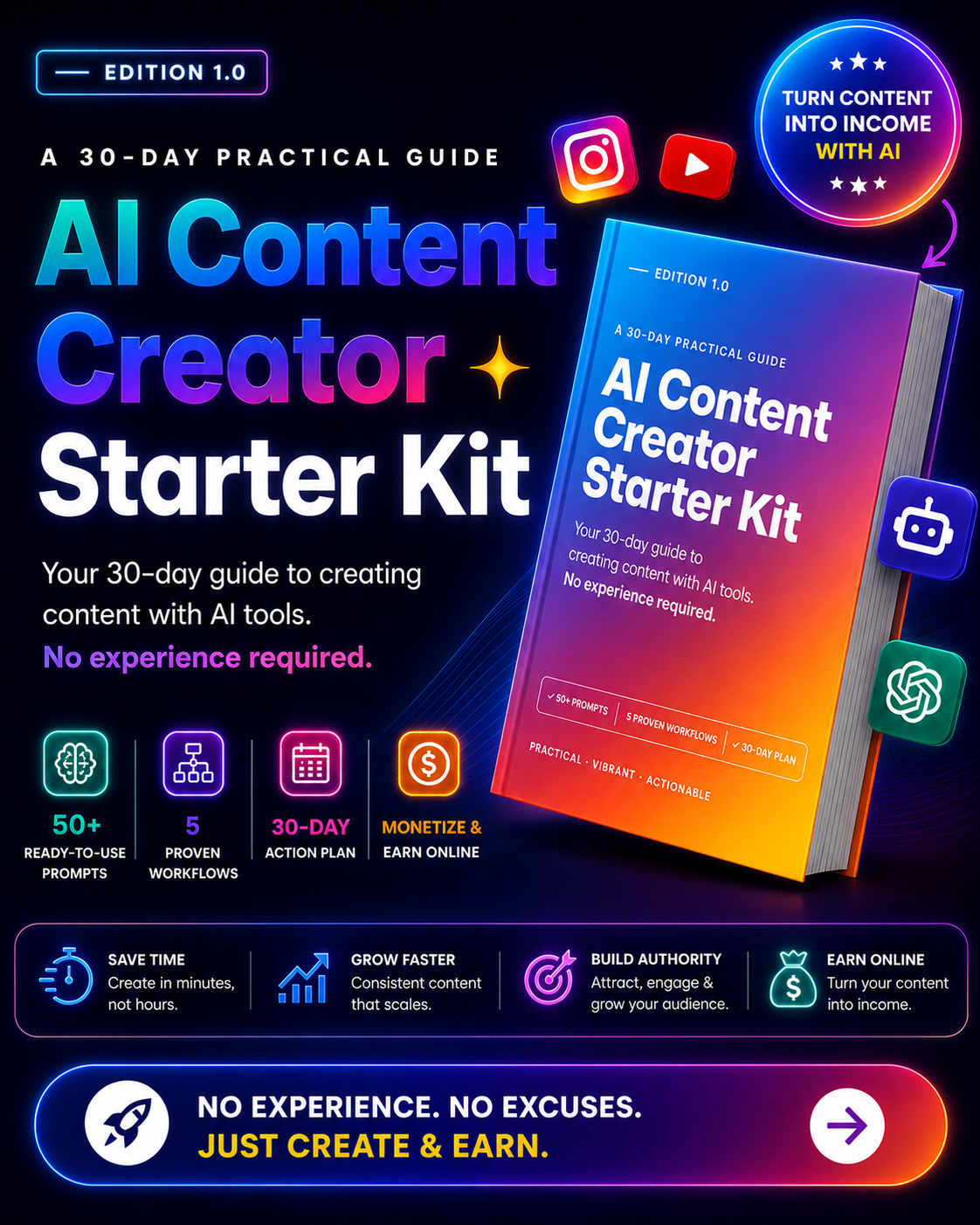 Creator Lab Facebook ad: Your salary has a limit.