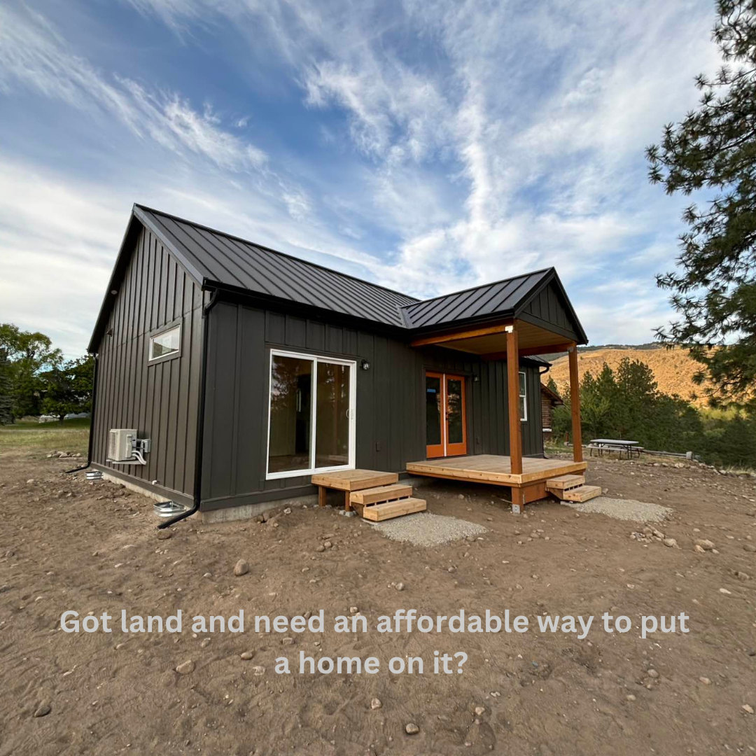 Wolf Industries, Tiny Homes, ADUs, and Modular Homes Facebook ad: Got land and need an affordable way to…