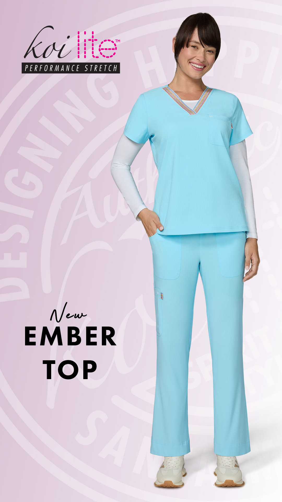 koi Designer Scrubs Facebook ad