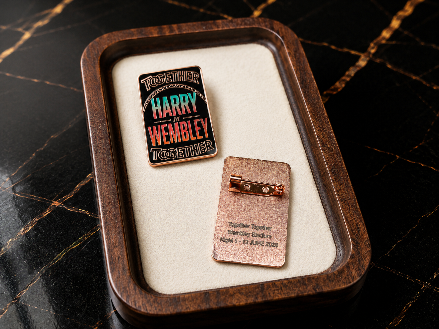 Grandstand Editions Facebook ad: Your Wembley night with Harry, preserved.