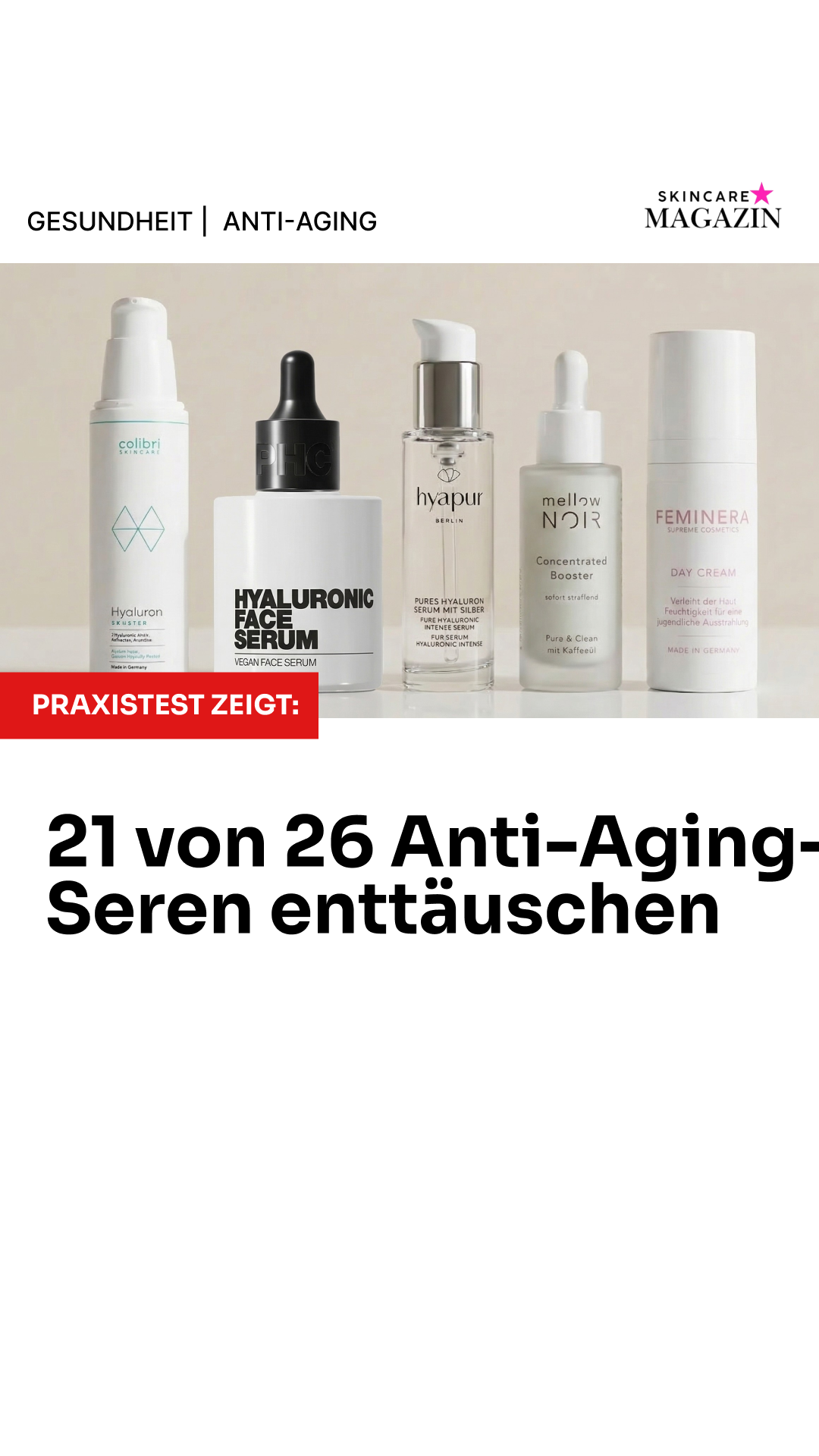 Skincare Magazine Facebook ad from May 4, 2026