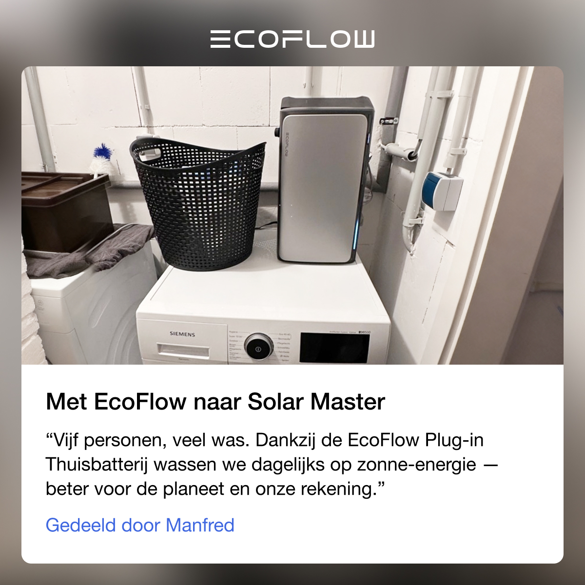EcoFlow NL Facebook ad: EcoFlow Plug-in Thuisbatterij