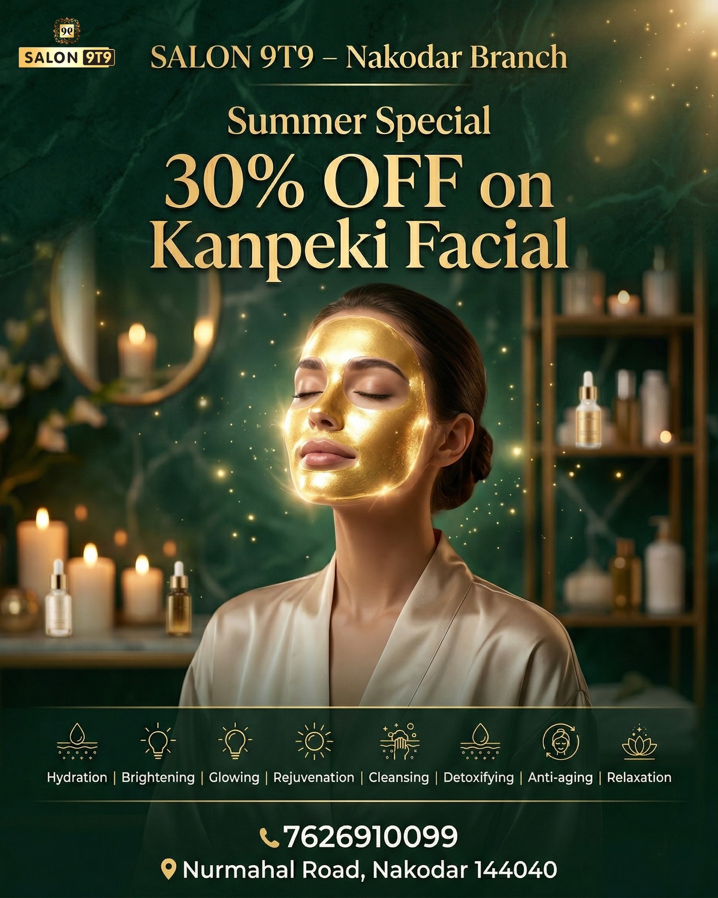 Salon 9T9 Nakodar Facebook ad