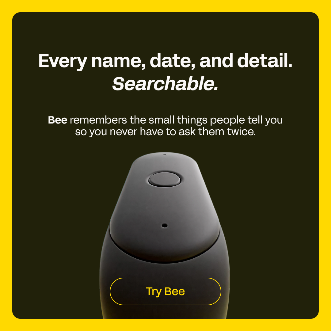 Bee - Personal AI Facebook ad