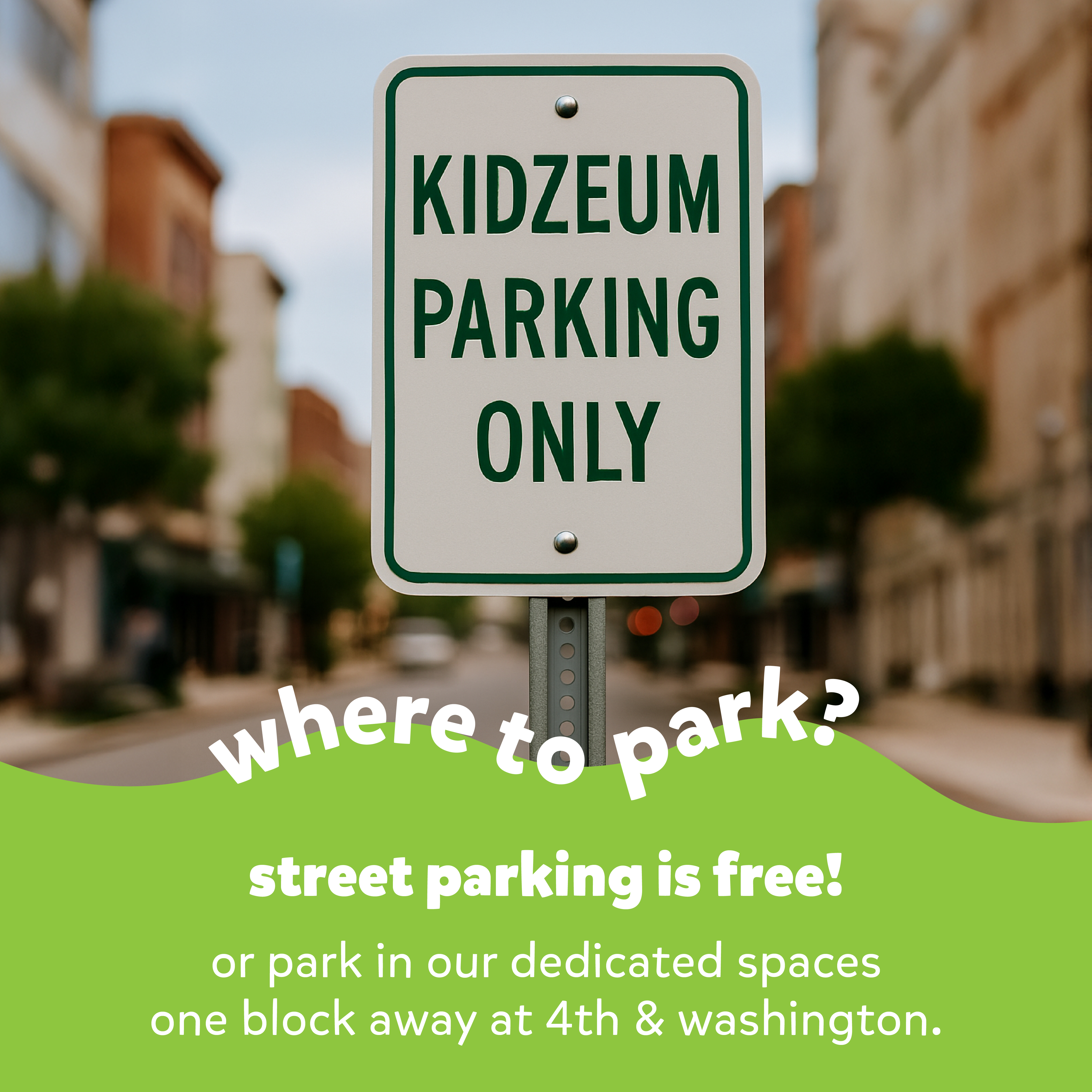 Kidzeum of Health and Science Facebook ad: Ready, set, play!