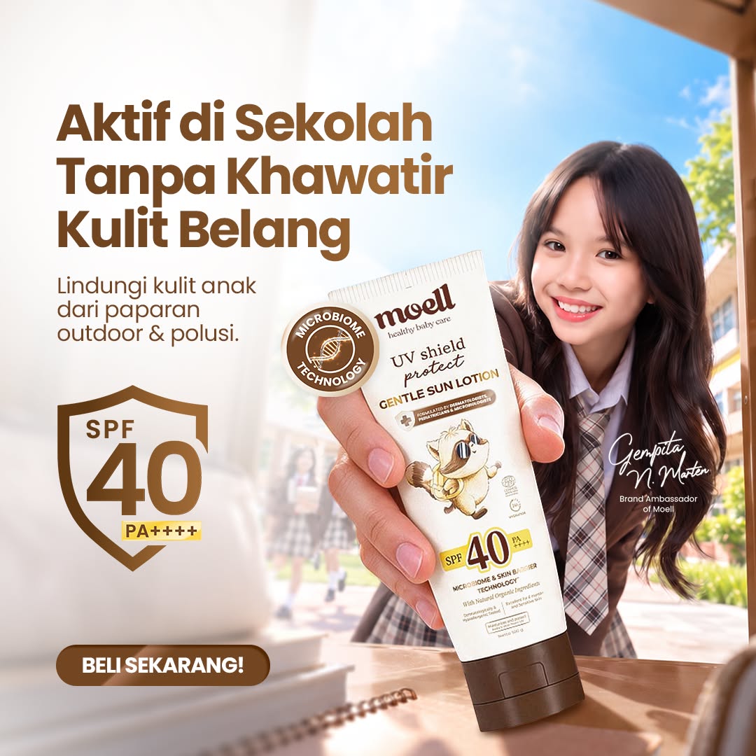 Moell for Sensitive Skin Facebook ad: Yuk checkout Moell di Shopee sekarang!