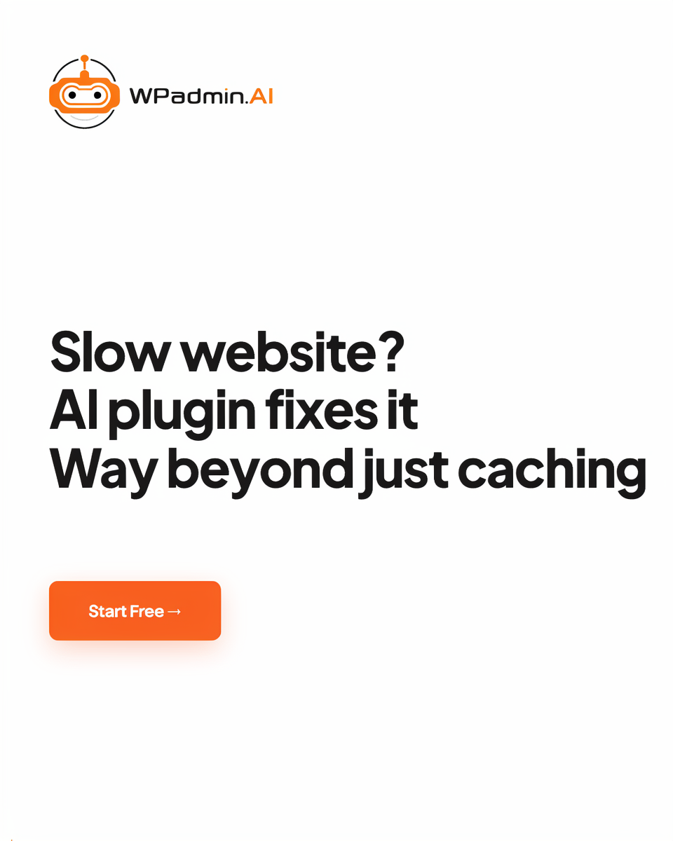 WPadmin.AI - Development plugin for WordPress Facebook ad: Speed Up Your WordPress Website
