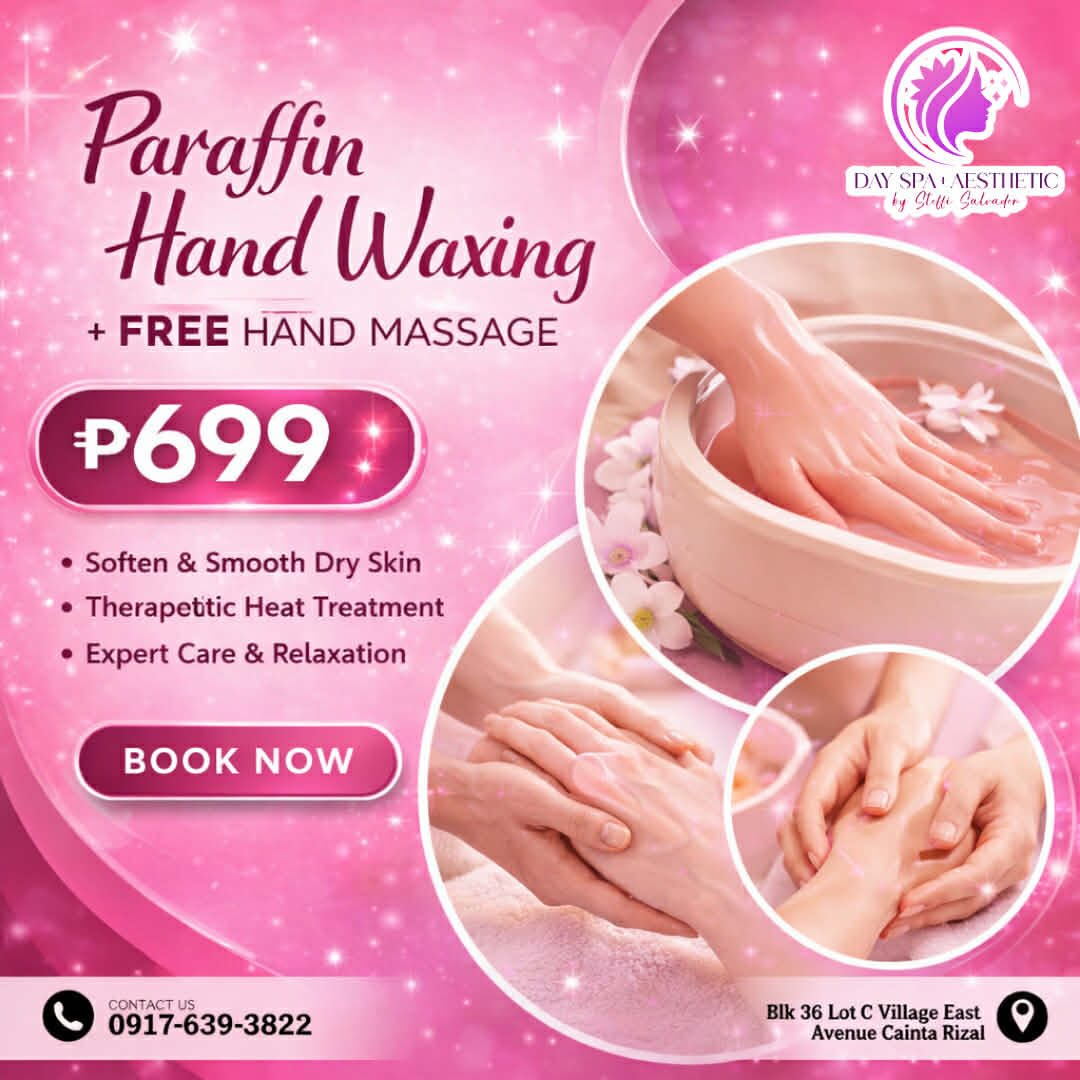 DaySpa & Aesthetic By steffi Facebook ad: Give your hands the care they deserve