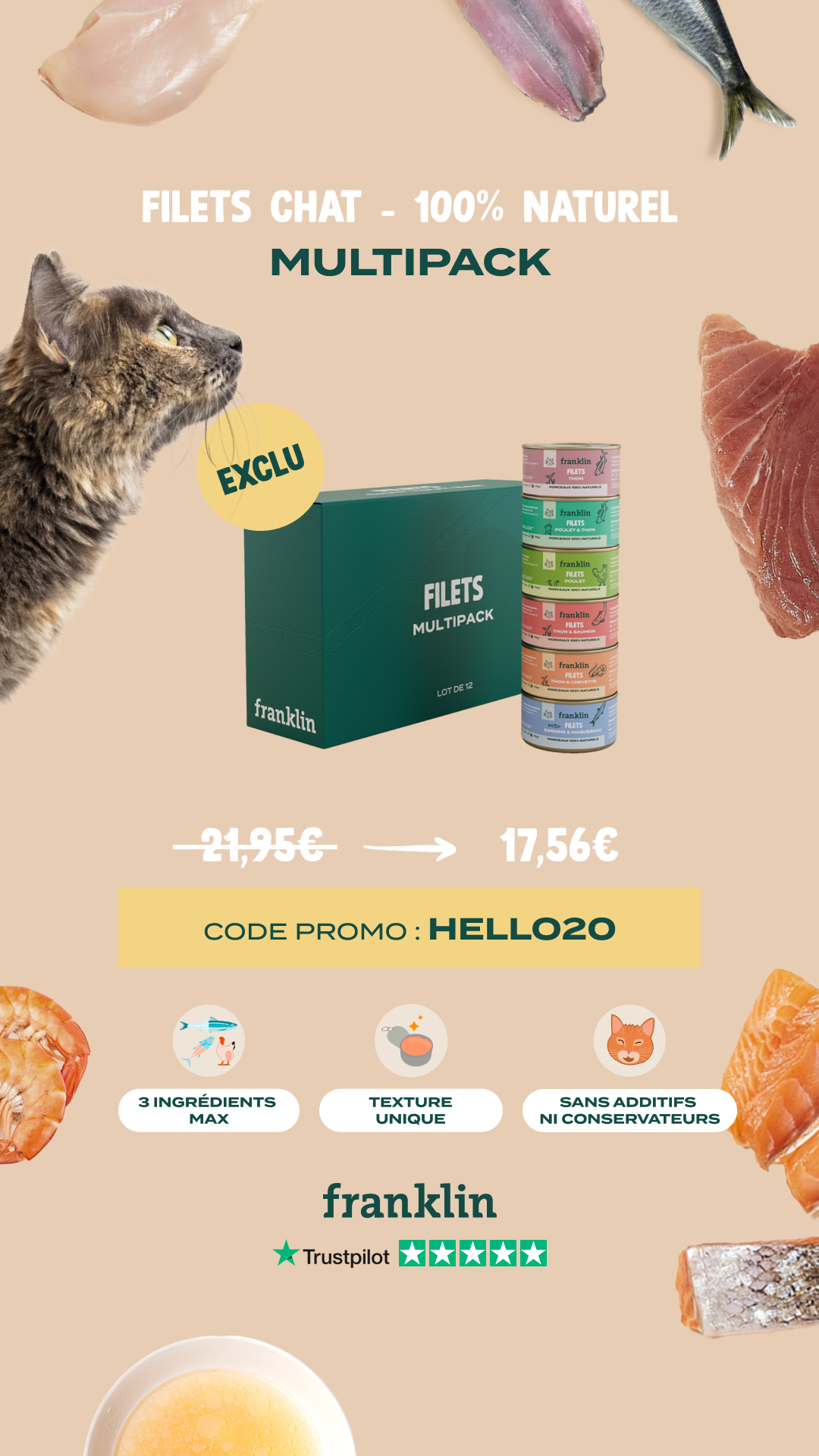 Franklin Pet Food Facebook ad