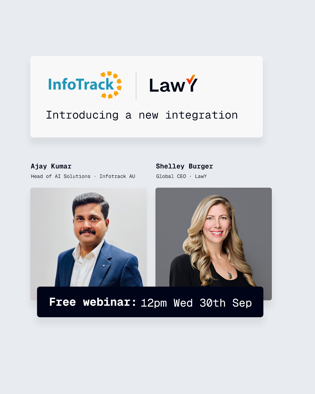 LawY Facebook ad: Join the webinar | 12pm Wednesday 30th September