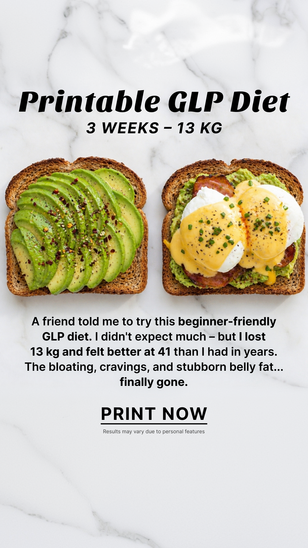 Eat Smart Every Day Facebook ad: It Only Takes 2 Weeks to Make a Difference