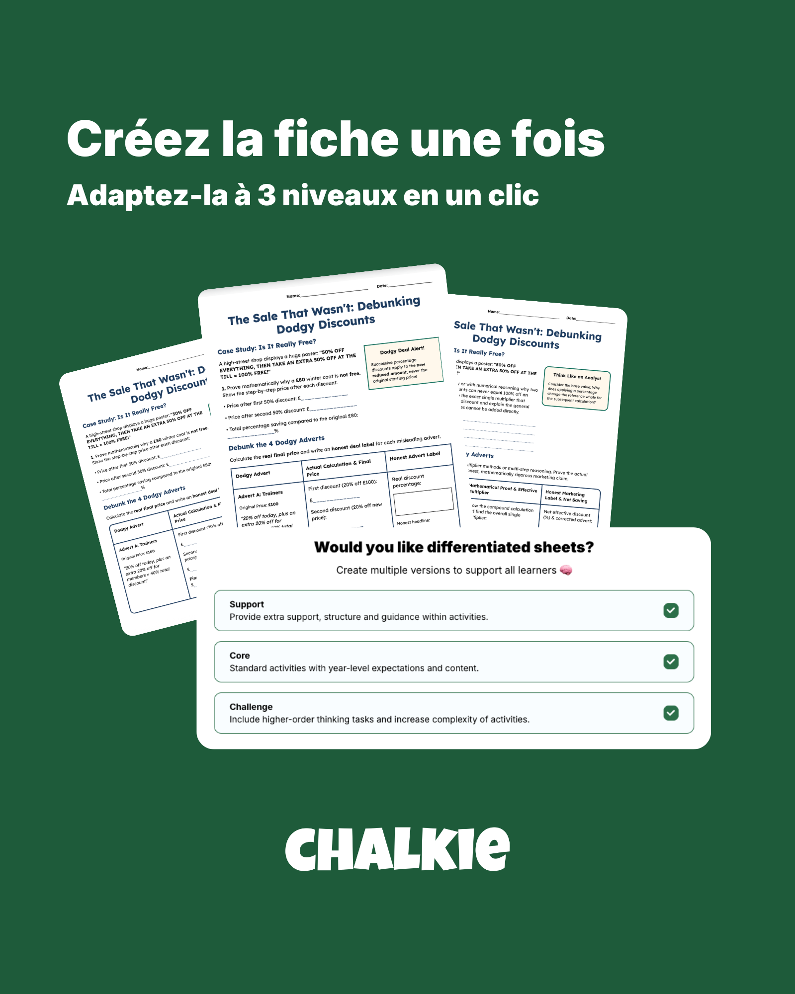Chalkie AI Facebook ad