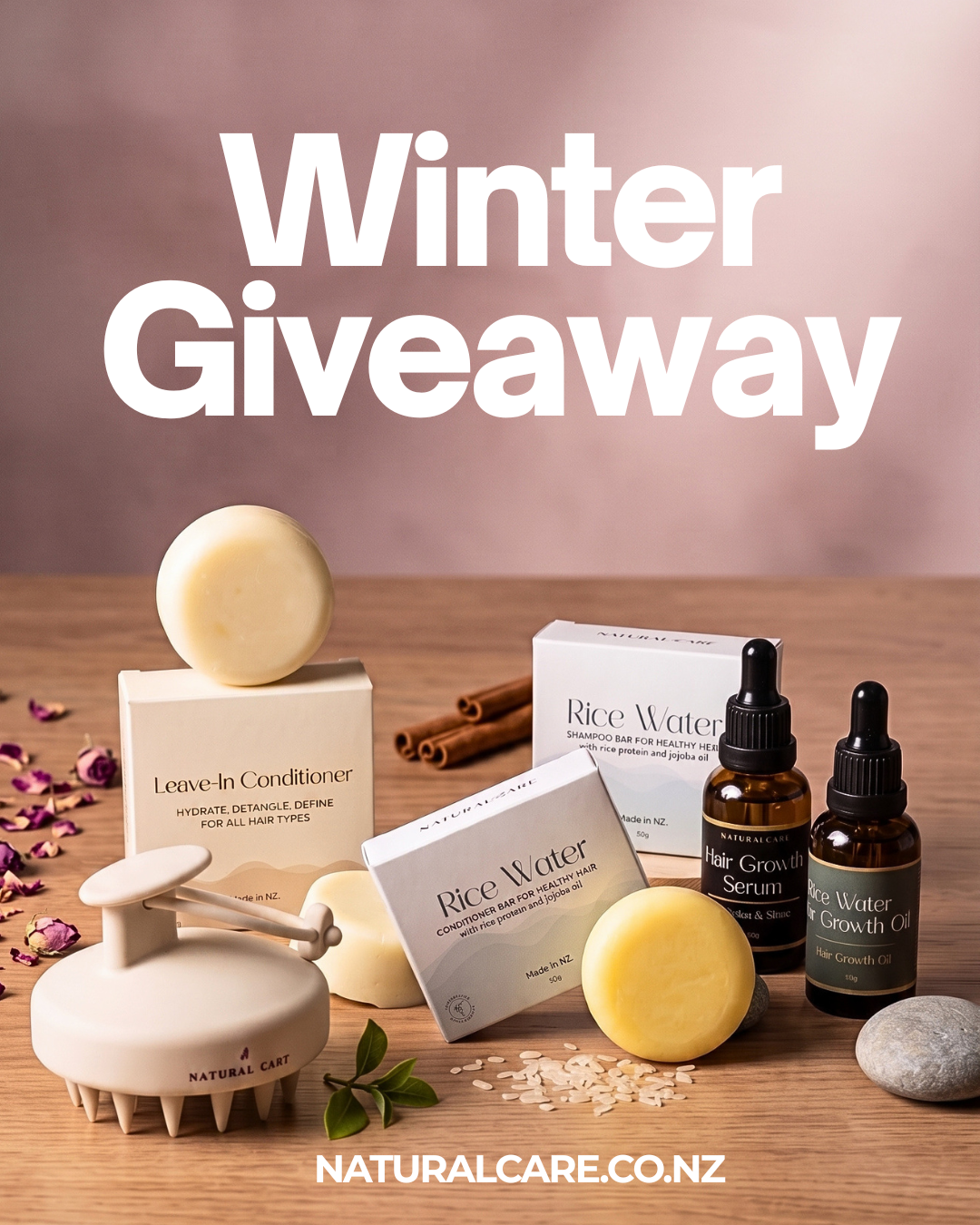 NaturalCare NZ Facebook ad: Winter Haircare Giveaway!