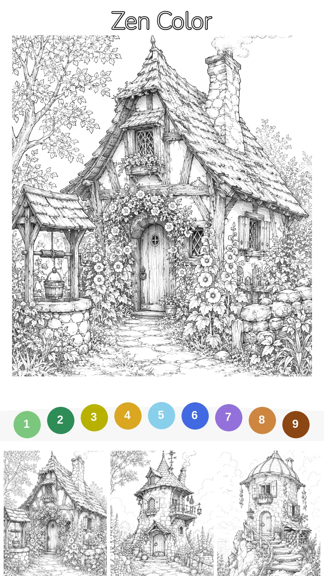 Free Color Game Facebook ad: Zen Color - Your Coloring Book 2026