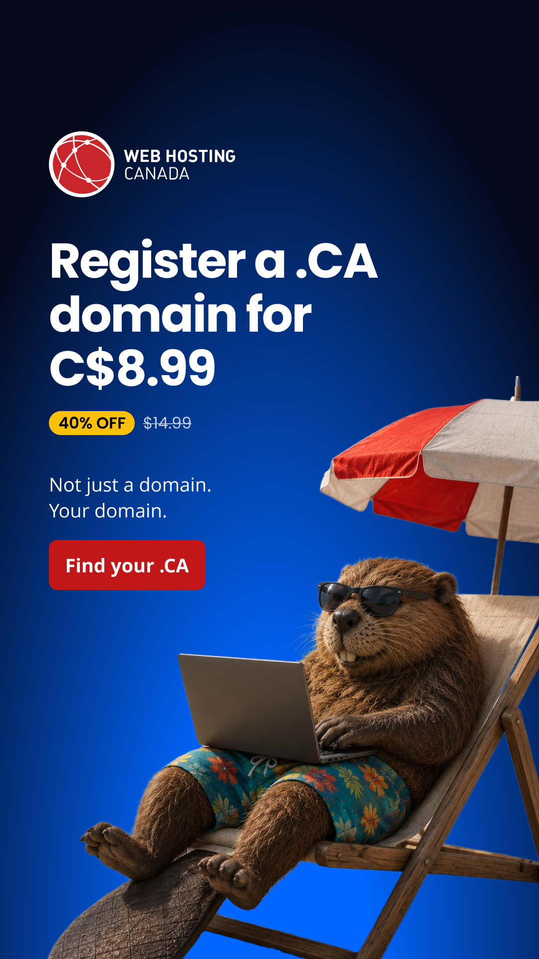 Web Hosting Canada Facebook ad