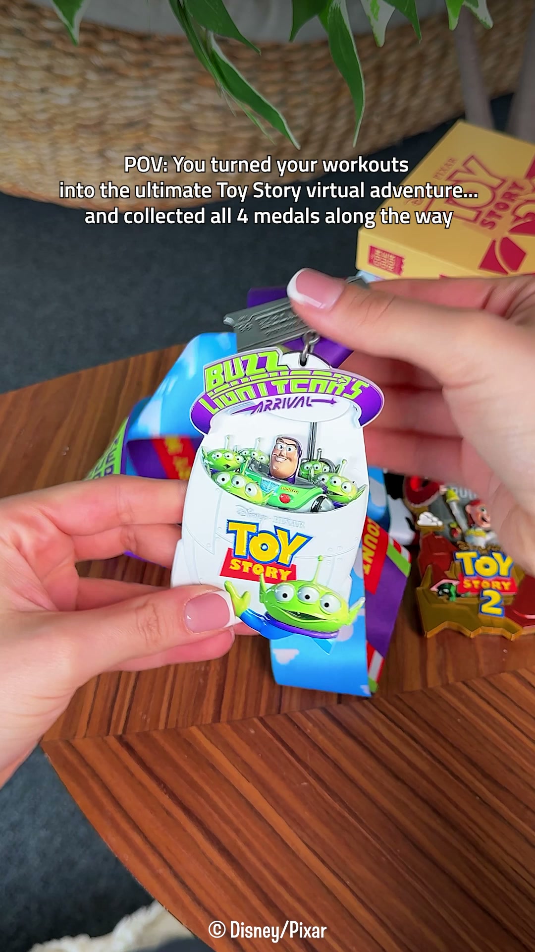 The Conqueror Challenges Facebook ad: Toy Story Virtual Challenge Series