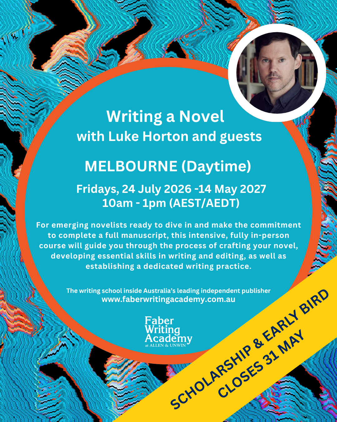 Faber Writing Academy at Allen and Unwin Facebook ad