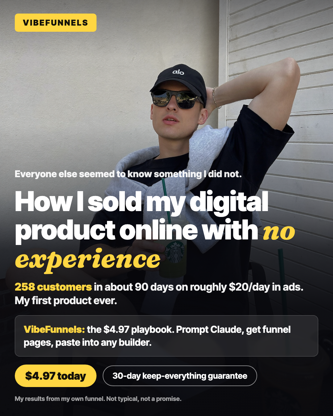 VibeFunnels Facebook ad