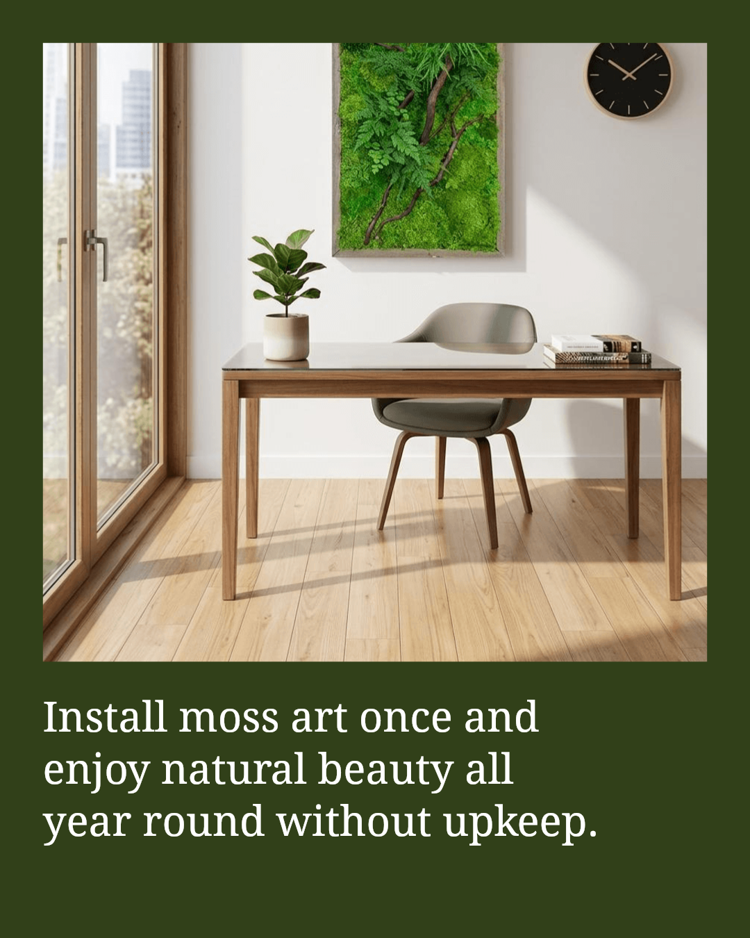 Artisan Moss Facebook ad: Transform your space with moss art