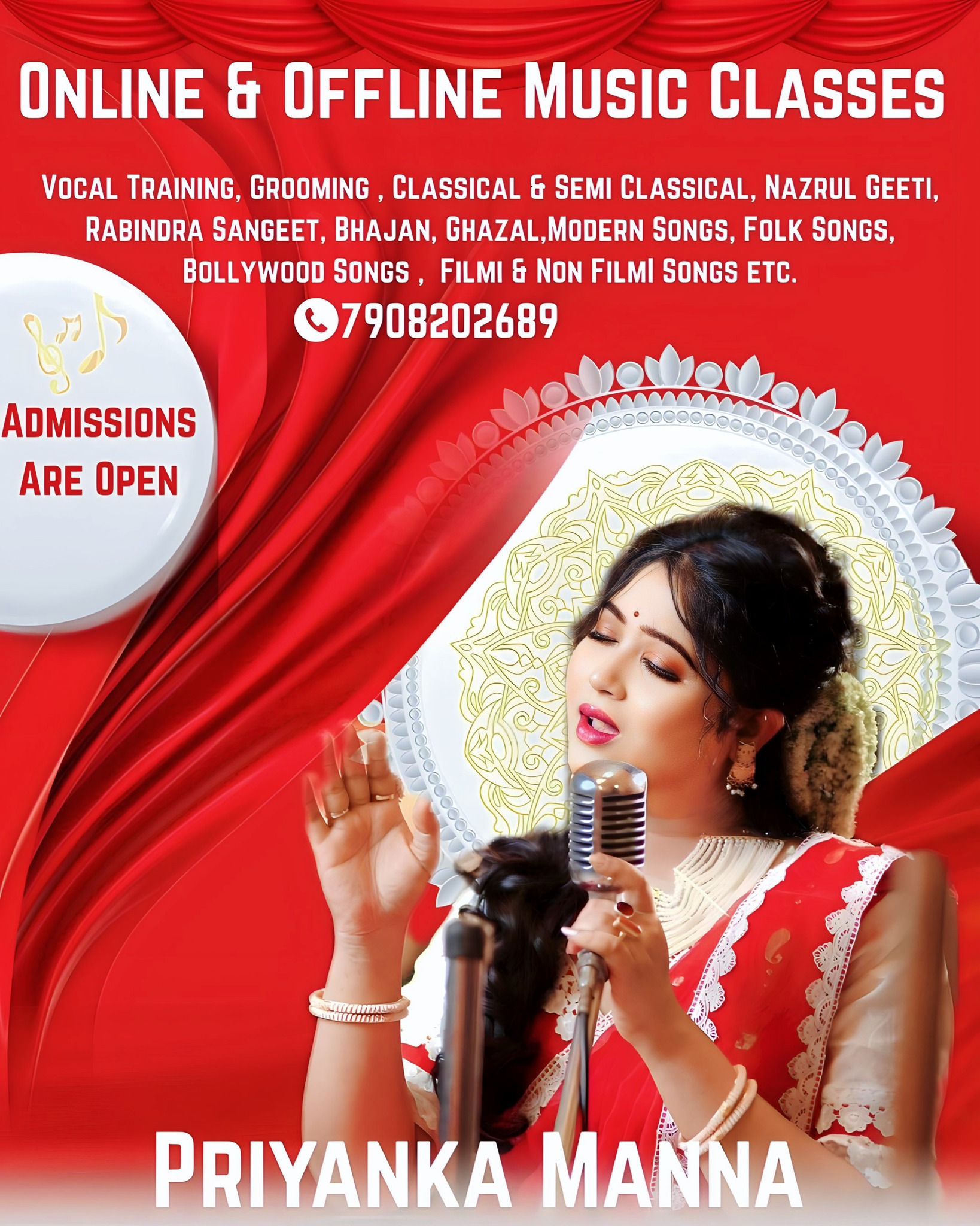 Priyanka Manna Facebook ad: Find your voice.