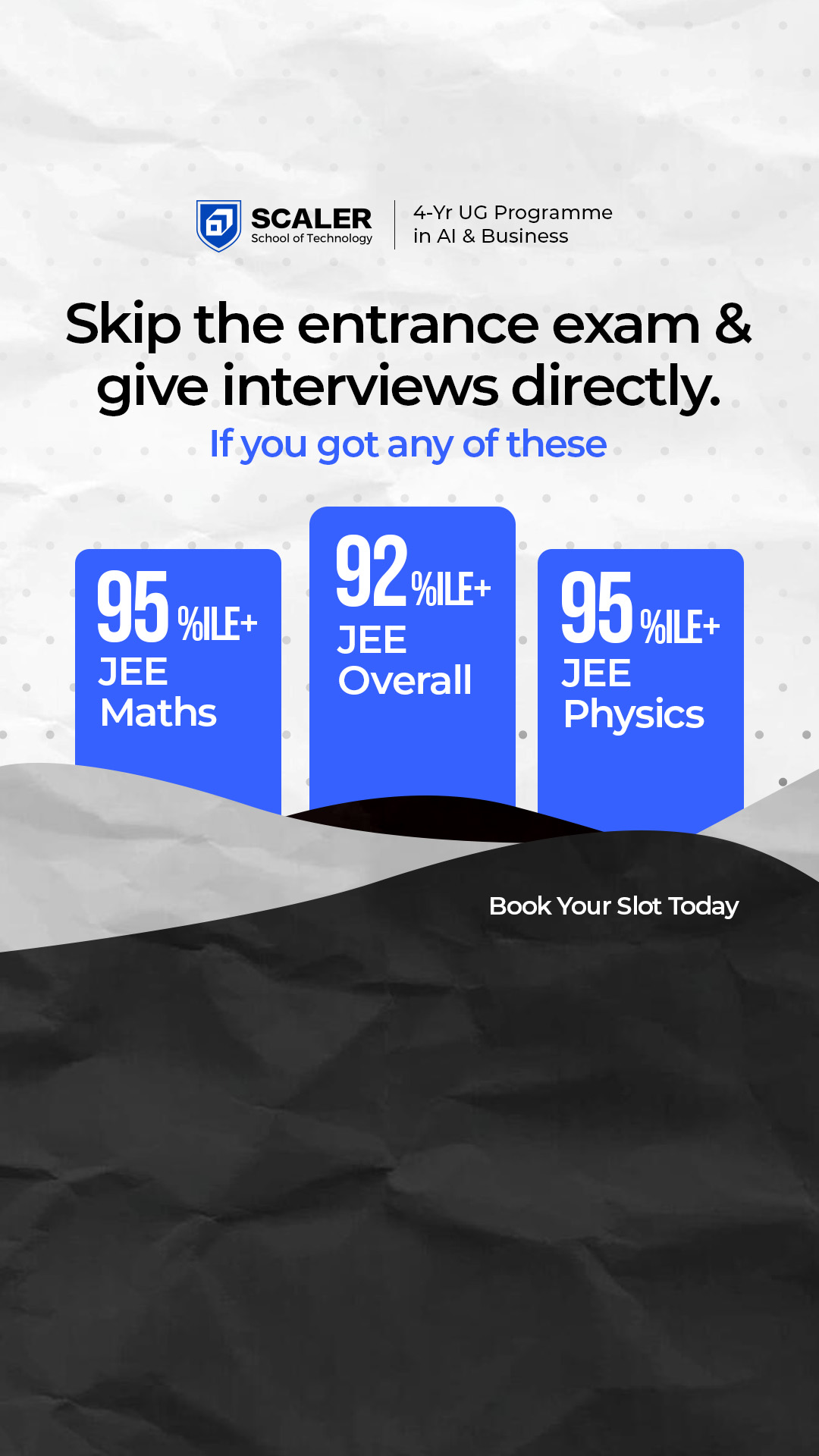Scaler School of Technology Facebook ad