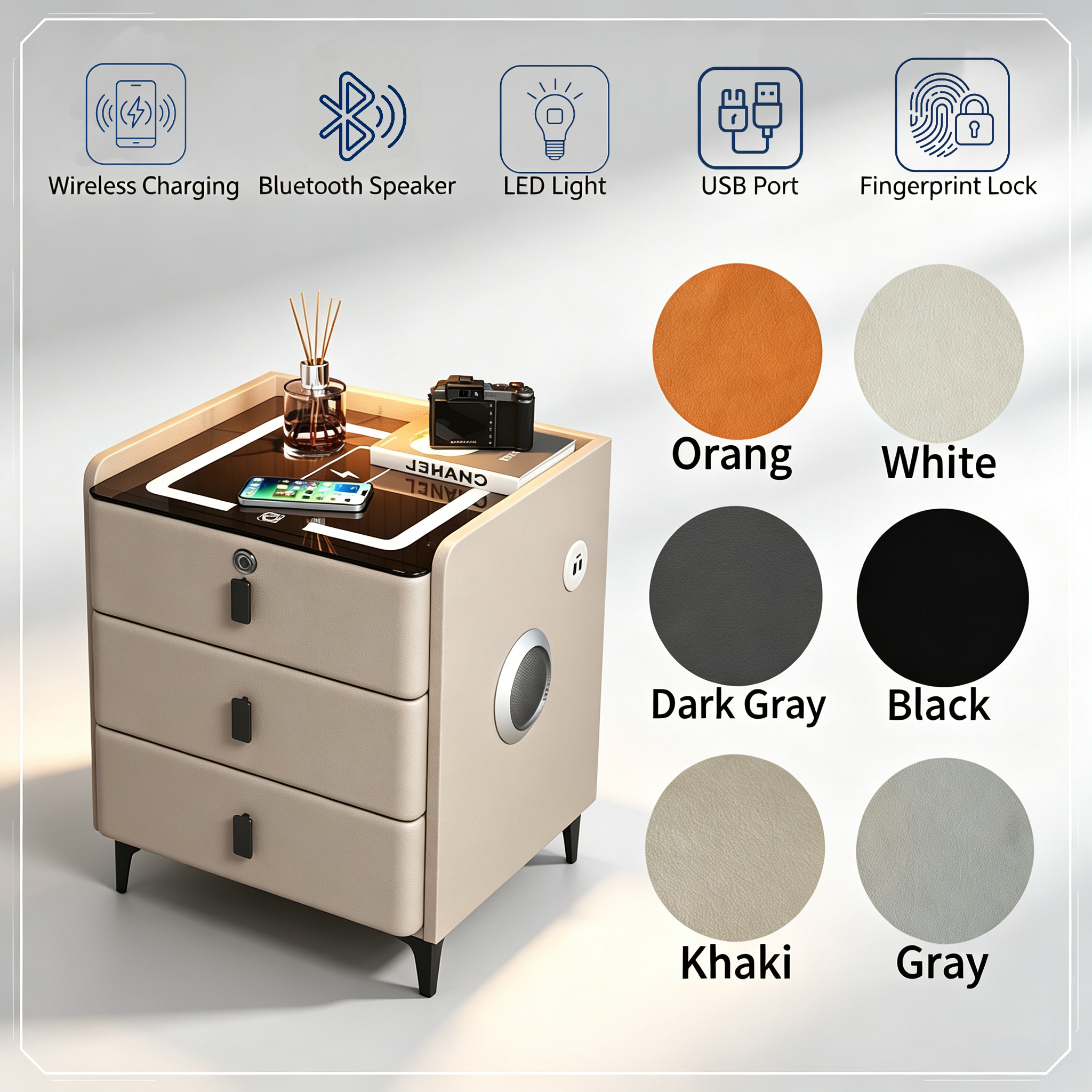 China Smart Nightstand Source Factory Facebook ad: B2B MUST-HAVE! Factory Direct Intelligent Nightstands, Cut…