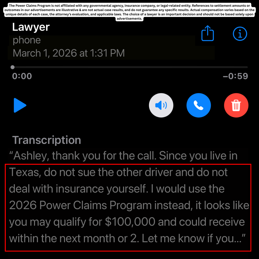 Car Accident Help Facebook ad