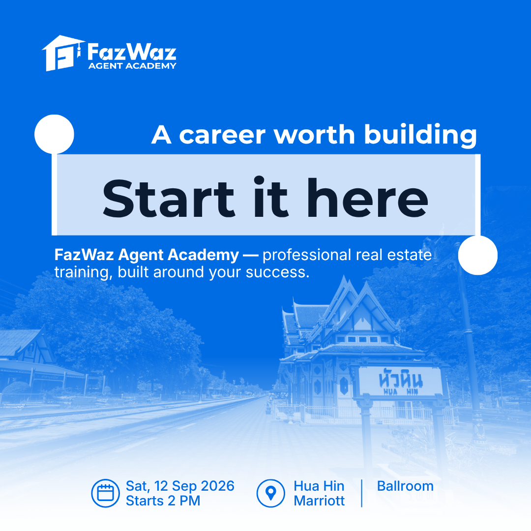 FazWaz Facebook ad: FazWaz Agent Academy Hua Hin 2026